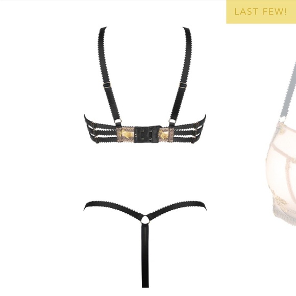 Edge o beyond | NWT bra sz 5 | charlotte bra sheer in en or (gold) color way - Picture 7 of 14